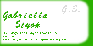 gabriella styop business card